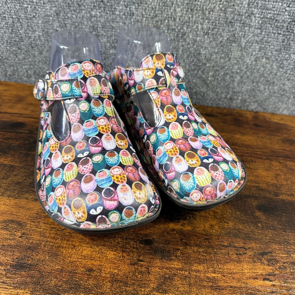 Alegria Mary Jane Clogs Shoes Baby Matryoshka Doll Comfort Slip On Sz 39 Fairy